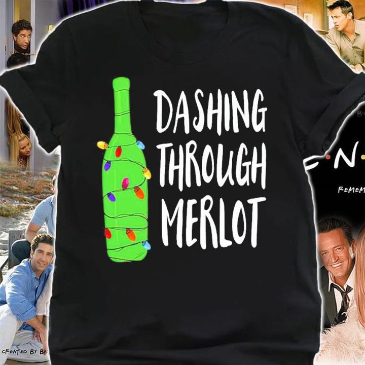 Dashing Through Merlot Wine Christmas Shirt shirt