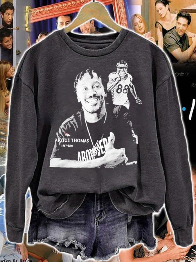 Demaryius Thomas Denver Broncos Black And White T-Shirt sweatshirt