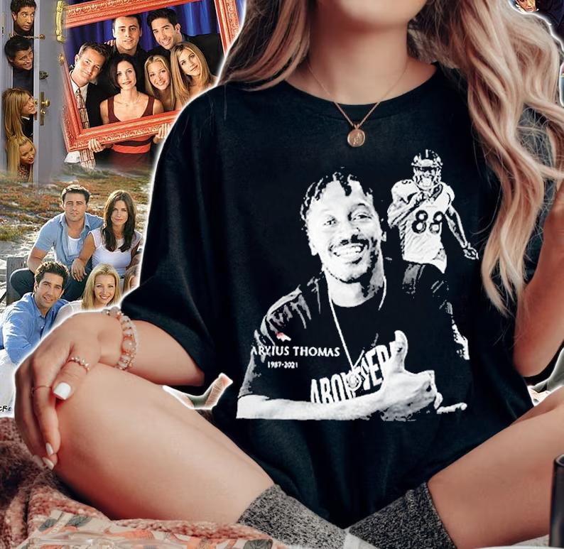 Demaryius Thomas Denver Broncos Black And White T-Shirt woman shirt
