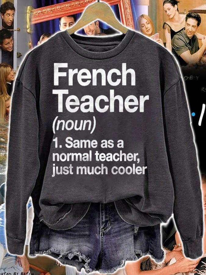 French Teacher Definition Funny Back To School First Day Shirt