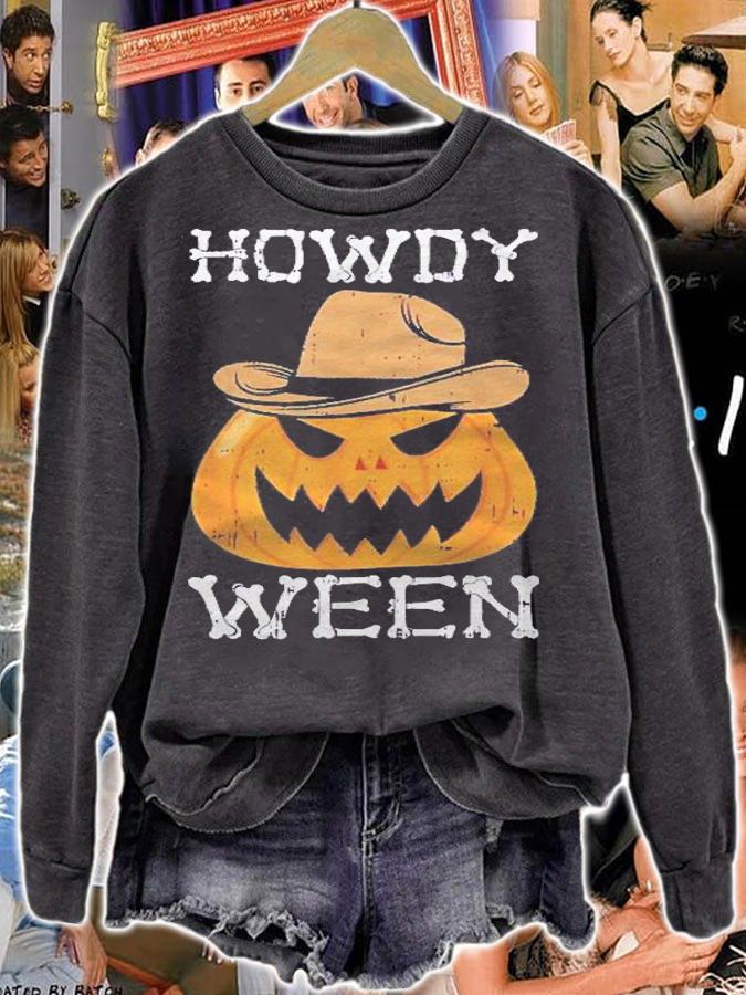 Howdy Ween Lazy Halloween Costume Funny Cowboy Rodeo Western Shirt