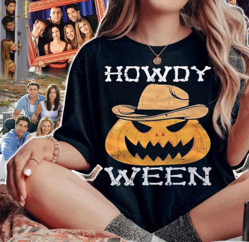 Howdy Ween Lazy Halloween Costume Funny Cowboy Rodeo Western Shirt