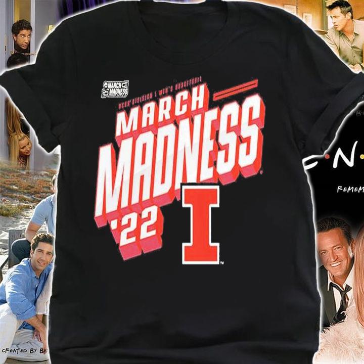 Illinois Fighting Illini 2022 NCAA Division I Men's Basketball March Madness T-Shirt shirt