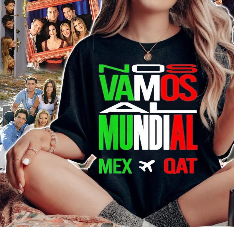 Nos Vamos Mundial Mex Qat T-Shirt woman shirt