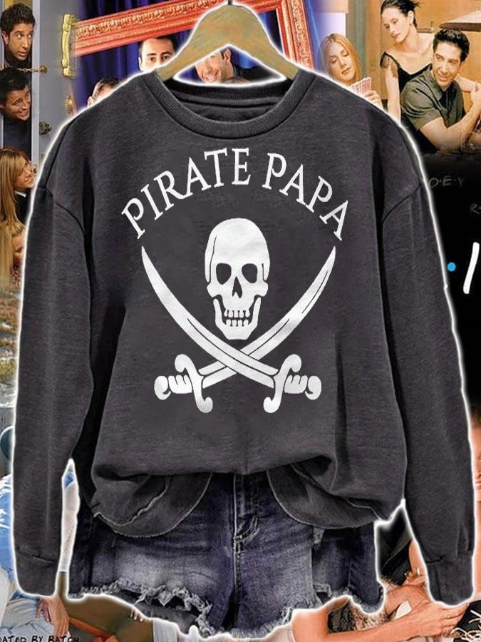Pirate Papa Shirt Halloween Costume For Dad Shirt sweatshirt