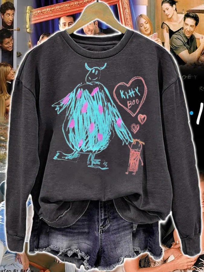 Pixars Monsters Inc. Sulley Kitty And Boo Shirt sweatshirt