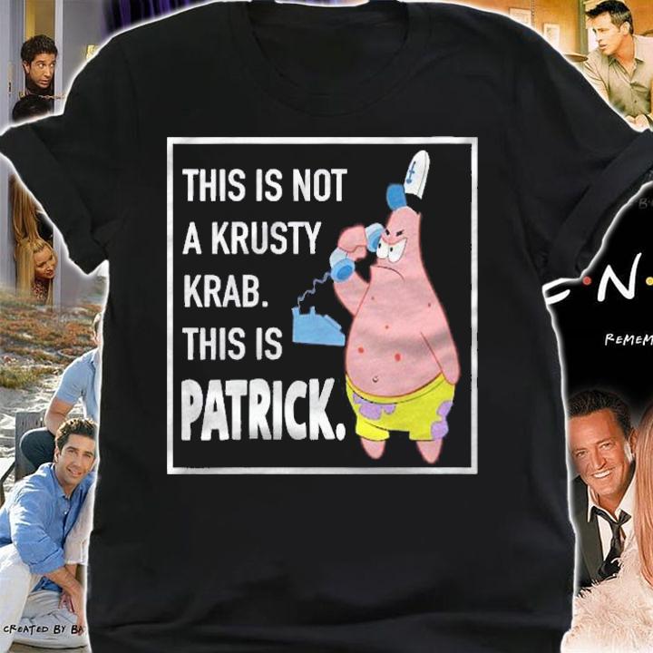 Spongebob Squarepants  Womens Patrick Star  This Is Not A Krusty Krab Shirt shirt