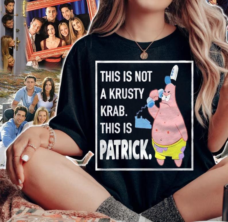 Spongebob Squarepants  Womens Patrick Star  This Is Not A Krusty Krab Shirt woman shirt