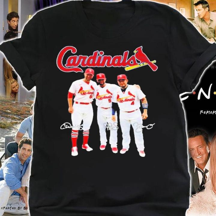 St Louis Cardinals Adam Wainwright Vs Albert Pujols And Molina Signatures 2022 Shirt shirt