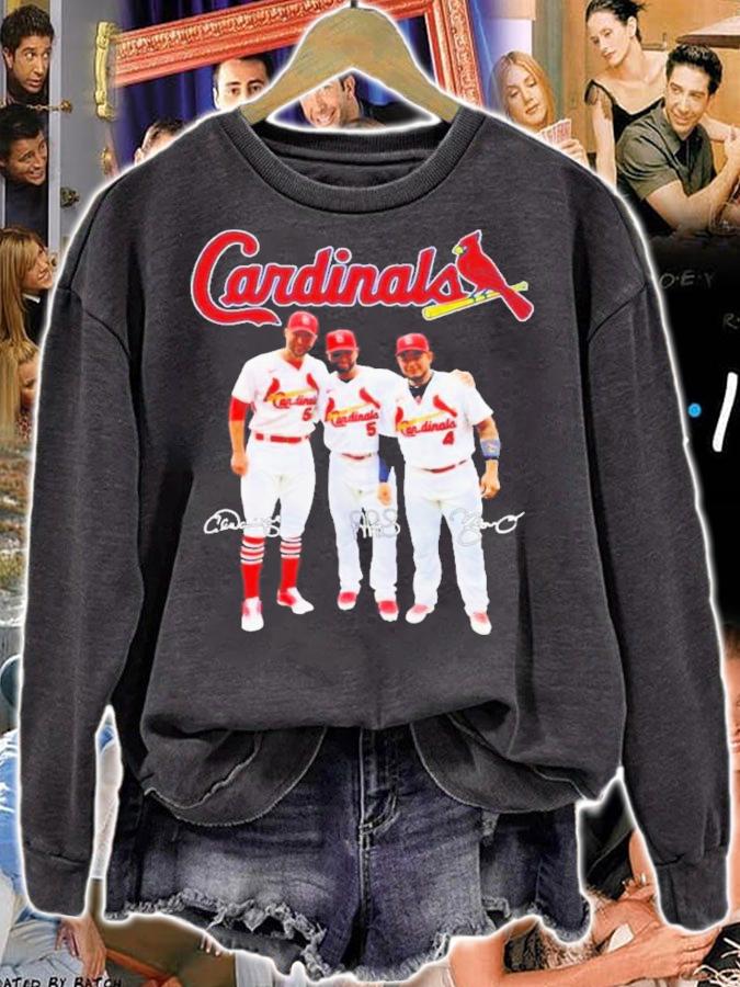St Louis Cardinals Adam Wainwright Vs Albert Pujols And Molina Signatures 2022 Shirt sweatshirt