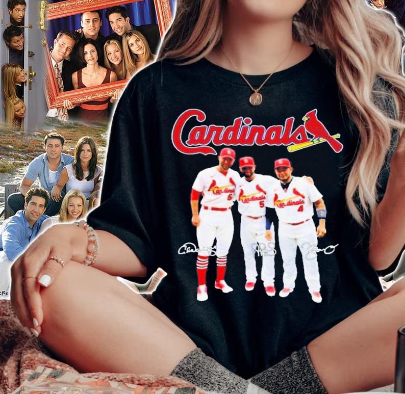 St Louis Cardinals Adam Wainwright Vs Albert Pujols And Molina Signatures 2022 Shirt woman shirt