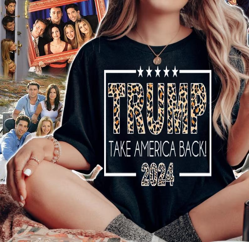 Trump Take America Back 2024 Leopard T-Shirt woman shirt
