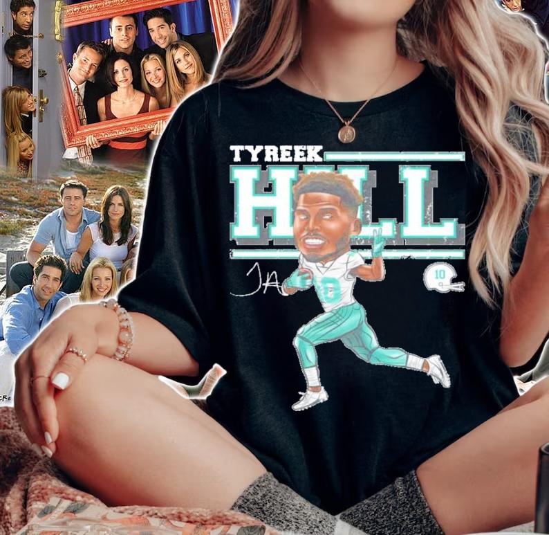 Tyreek Hill Miami Cartoon Football Shirt woman shirt