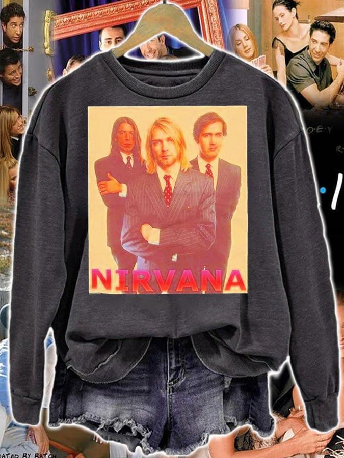 Vintage Nirvana Kurt Cobain Black T-Shirt sweatshirt