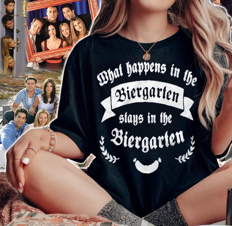 Womens What Happens In The Biergarten Oktoberfest Fun Shirt woman shirt