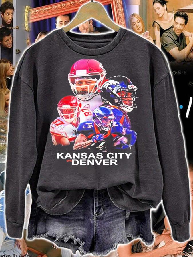 Kansas City Denver Kansas City Chiefs And Denver Broncos AFC West t-shirt sweatshirt