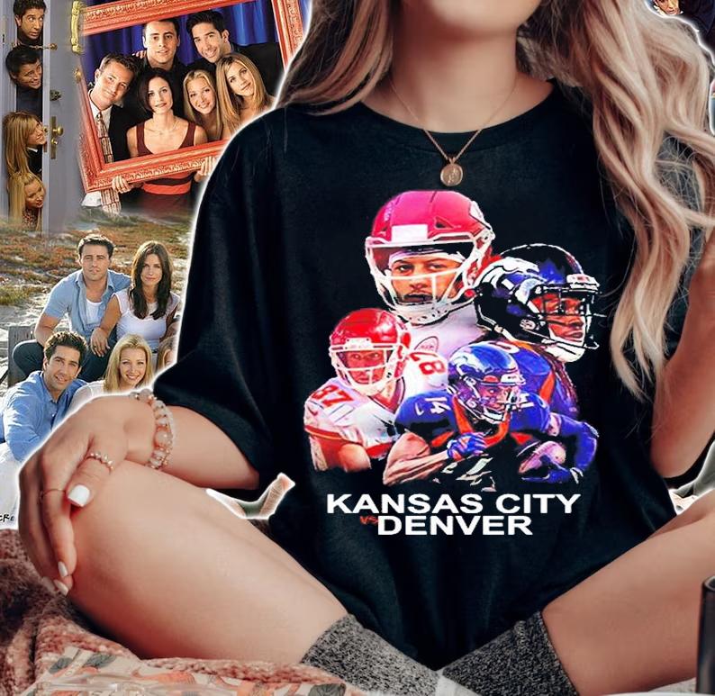 Kansas City Denver Kansas City Chiefs And Denver Broncos AFC West t-shirt woman shirt