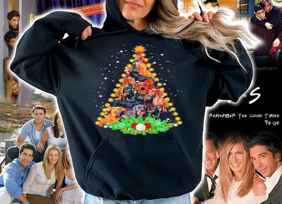 Dachshund Christmas Tree Shirt hoodie