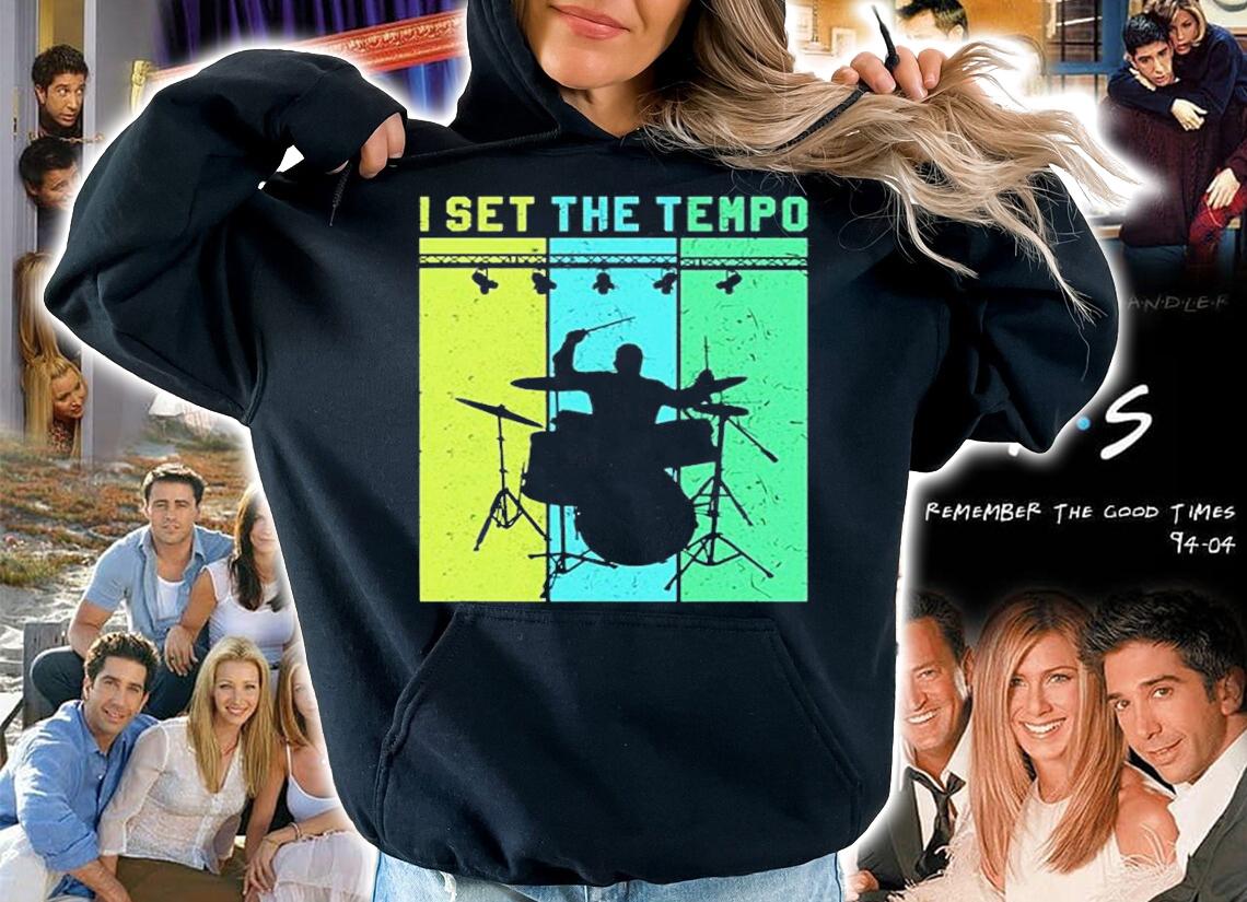 I Set The Tempo Lead Drummer T-Shirt hoodie