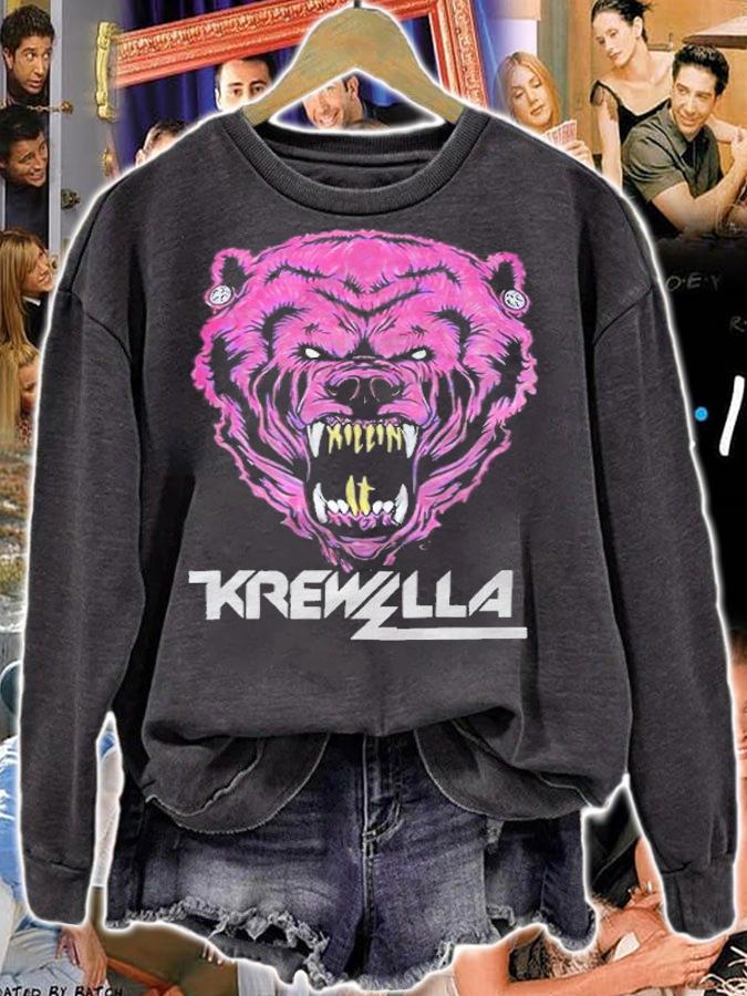 Krewella logo wallpapers Bear T-shirt sweatshirt