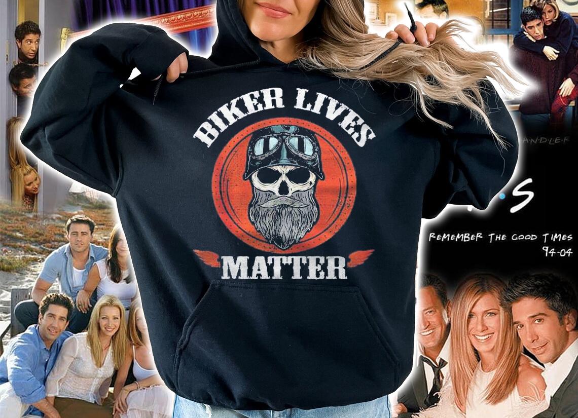 Vintage Biker Lives Matter Skull With Beard Funny Biker Zip Shirt