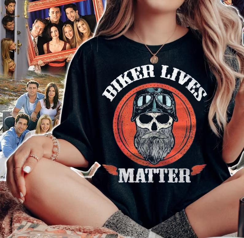 Vintage Biker Lives Matter Skull With Beard Funny Biker Zip Shirt