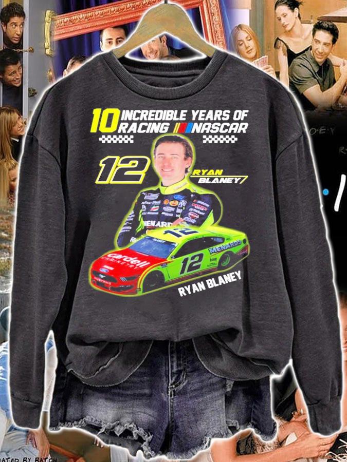 10 Incredible Years Of Racing 12 Ryan Blaney t-shirt