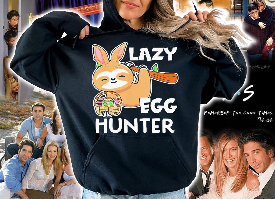 Cute Sloth Bunny Easter Lazy Rabbit Sloth Egg Hunter T-Shirt