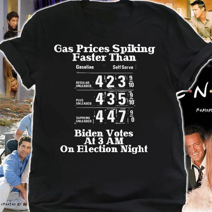 Funny Biden High Gas Price Owes Gas Money Vote Brandon T-Shirt