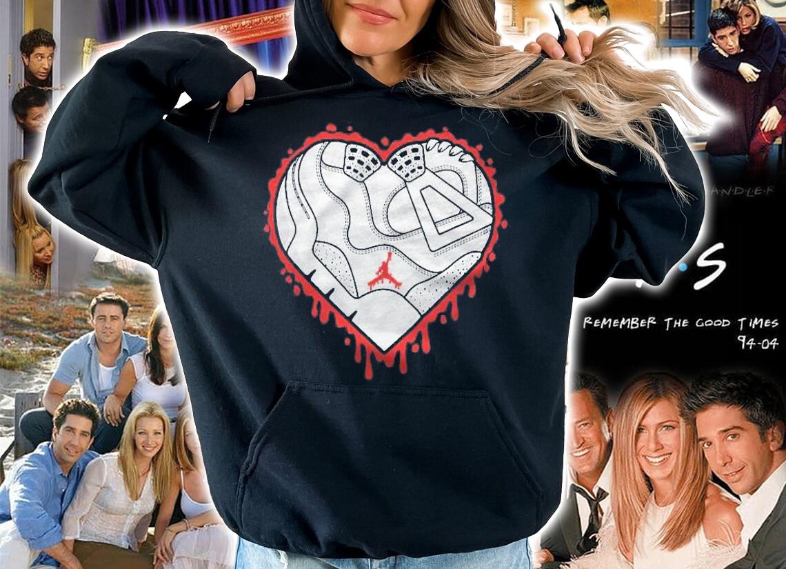 Halloween Day Heart Dripping Match 4 Retro White Oreo Shirt
