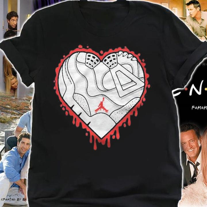Halloween Day Heart Dripping Match 4 Retro White Oreo Shirt