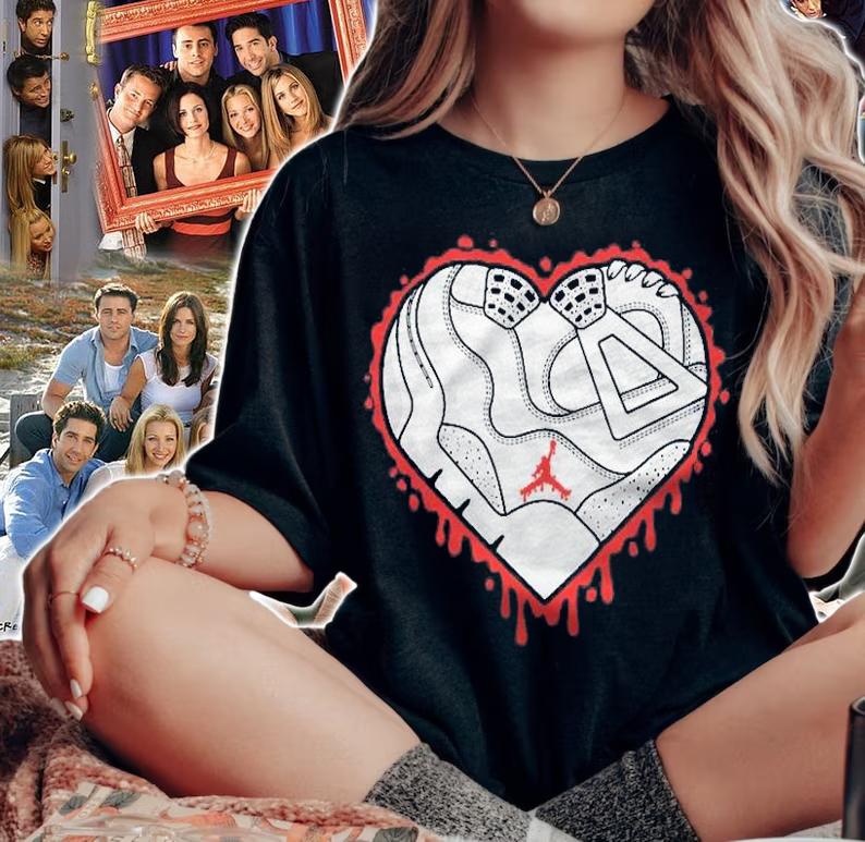 Halloween Day Heart Dripping Match 4 Retro White Oreo Shirt