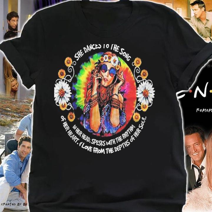 She Dances To The Song In Her Head Spesks With The Rhythm Of Her Heart Girl Version Shirt shirt