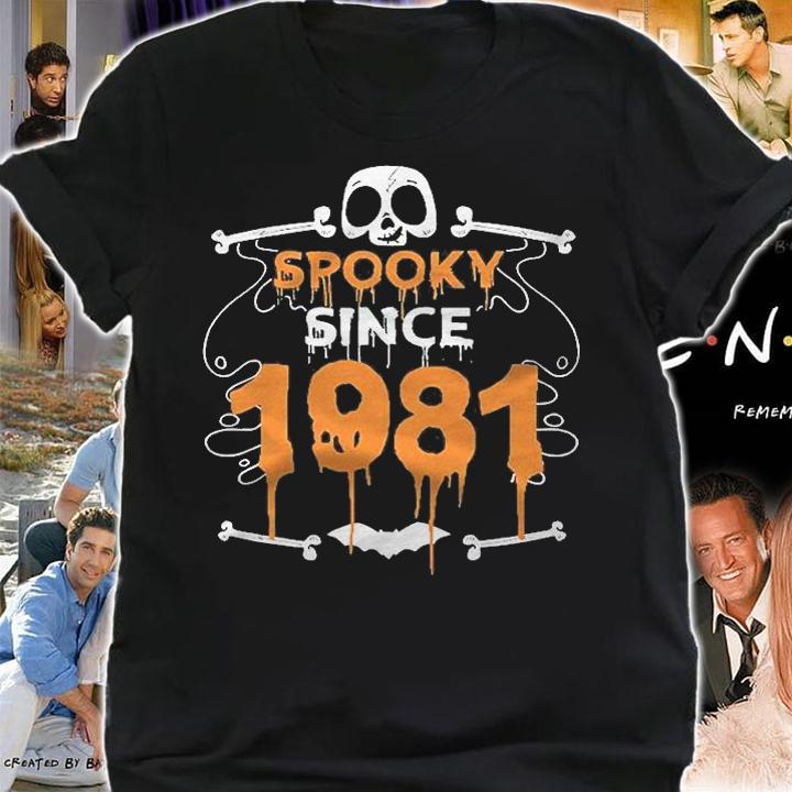 Spooky Since 1981 Halloween Bday Gifts 40Th Birthday Shirt shirt
