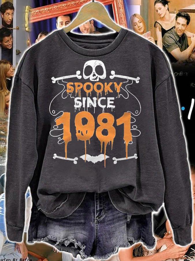 Spooky Since 1981 Halloween Bday Gifts 40Th Birthday Shirt sweatshirt