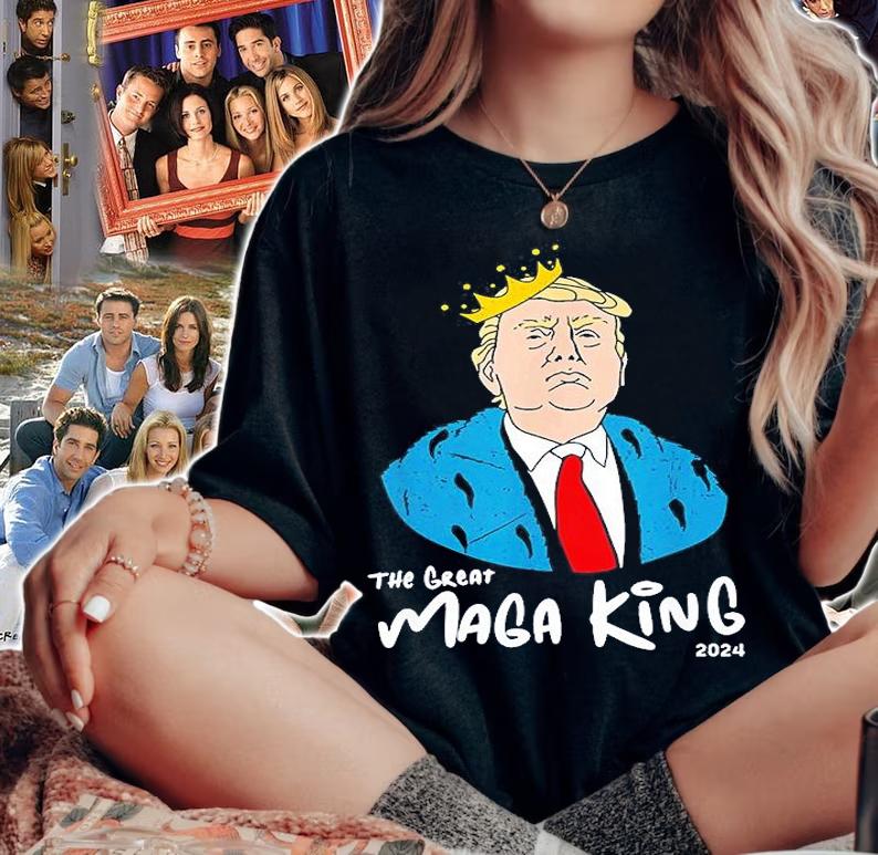 The Great Maga King Trump 2024 Ultra Maga USA T-Shirt woman shirt
