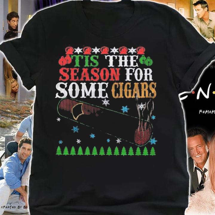 Tis The Season For Some Cigars Ugly Christmas Cigar Lover Shirt shirt