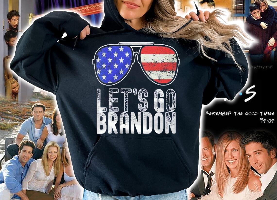 Womens Lets Go Brandon Flag Sunglasses Shirt hoodie