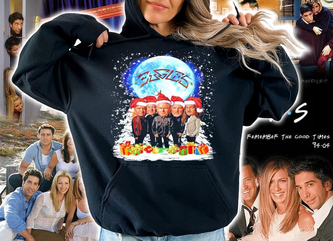 Eagles Band Chibi Santa Christmas Shirt hoodie