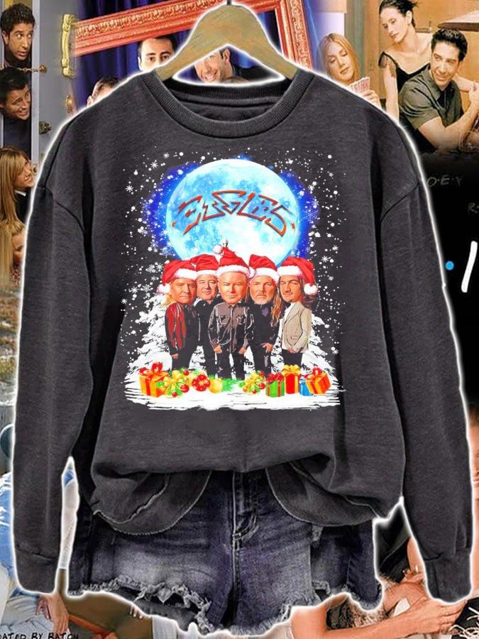 Eagles Band Chibi Santa Christmas Shirt sweatshirt