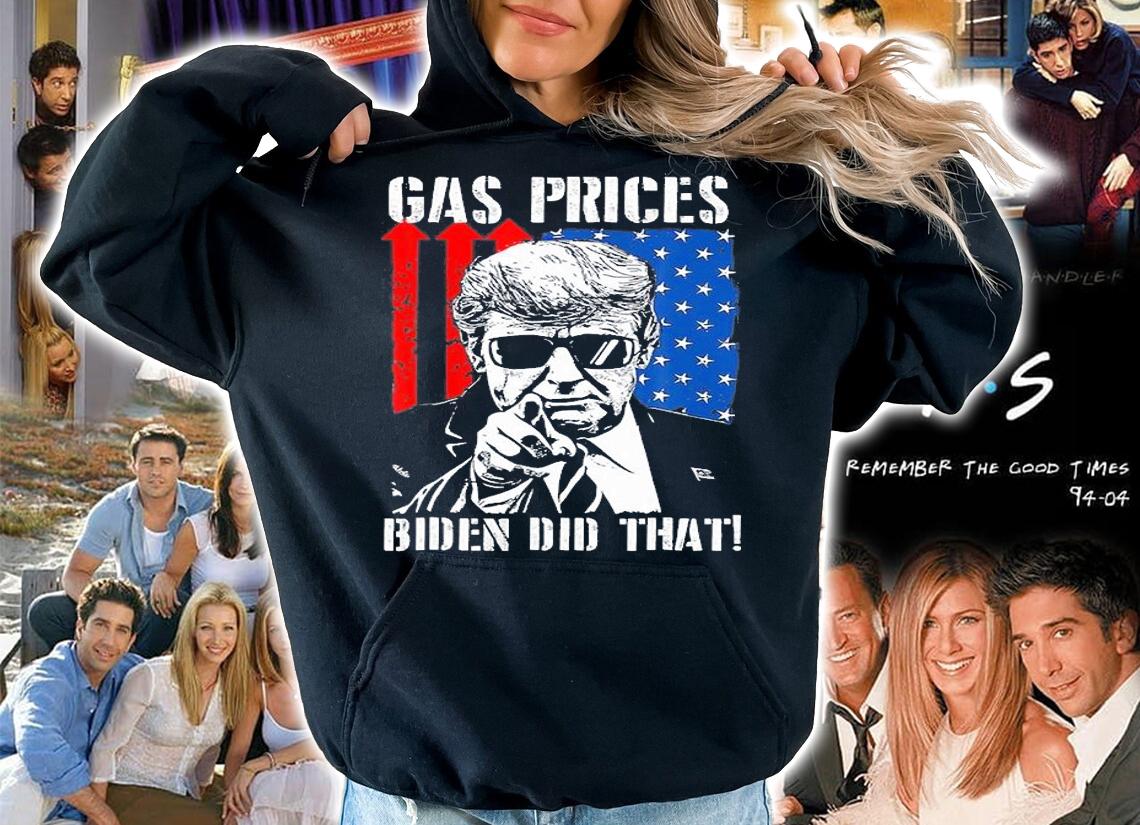 Gas Prices Biden Did That USA Flag Trump T-Shirt