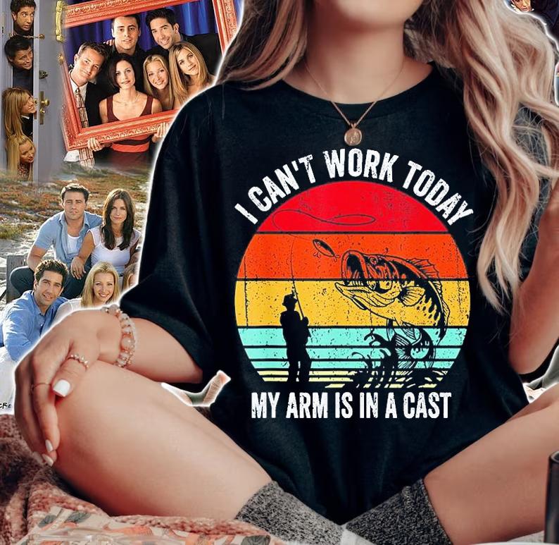 I Cant Work Today My Arm Is In A Cast Vintage T-Shirt