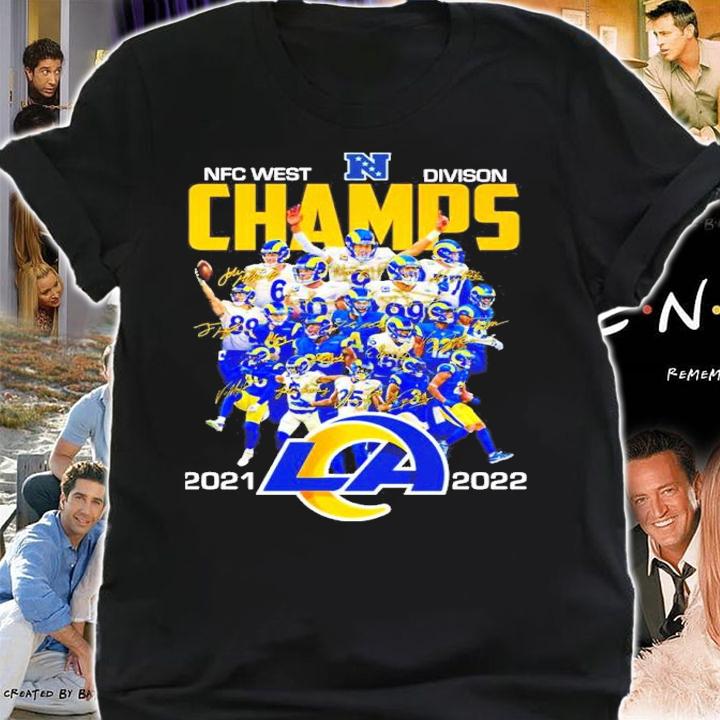 Los Angeles Rams 2021-2022 NFC West Division Champs Signatures Shirt shirt