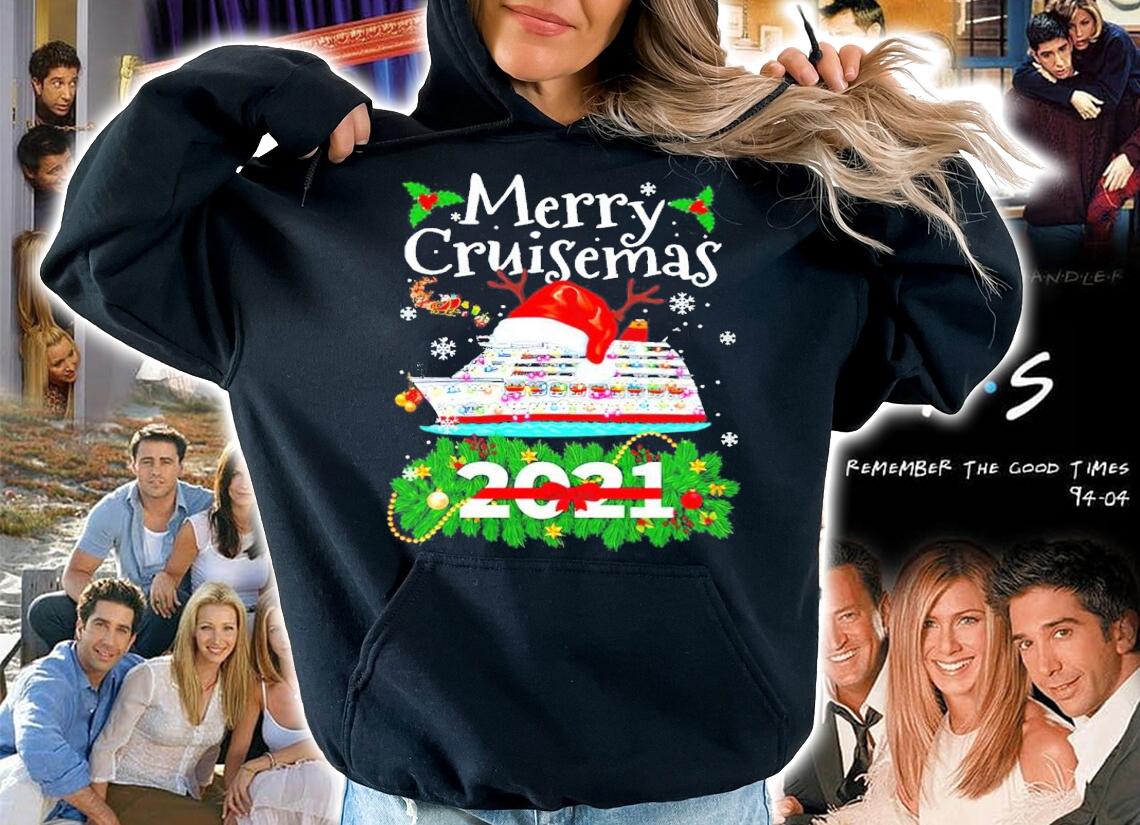 Merry Cruisemas 2021 Boat Sailing Santa Christmas Shirt hoodie