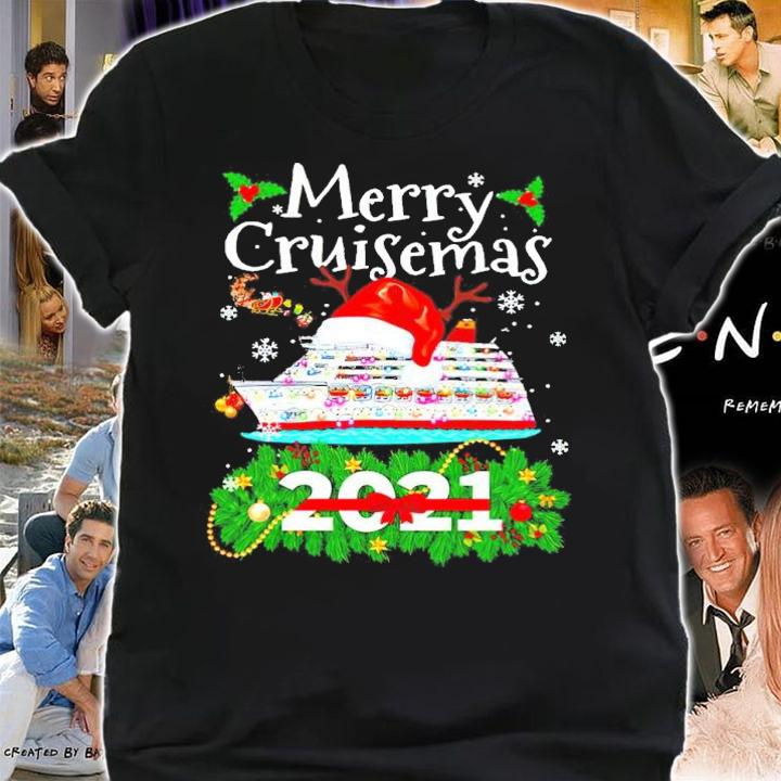 Merry Cruisemas 2021 Boat Sailing Santa Christmas Shirt shirt