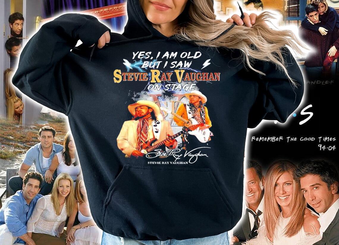 Official Yes I Am Old But I Saw Stevie Ray Vaughan On Stage Signatures Shirt hoodie