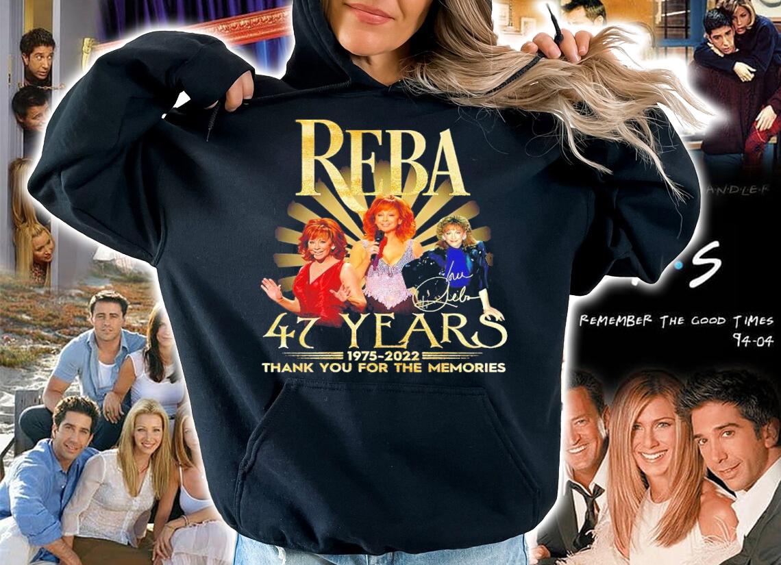Reba 47 Years 1975-2022 Signatures Thank You For The Memories Shirt