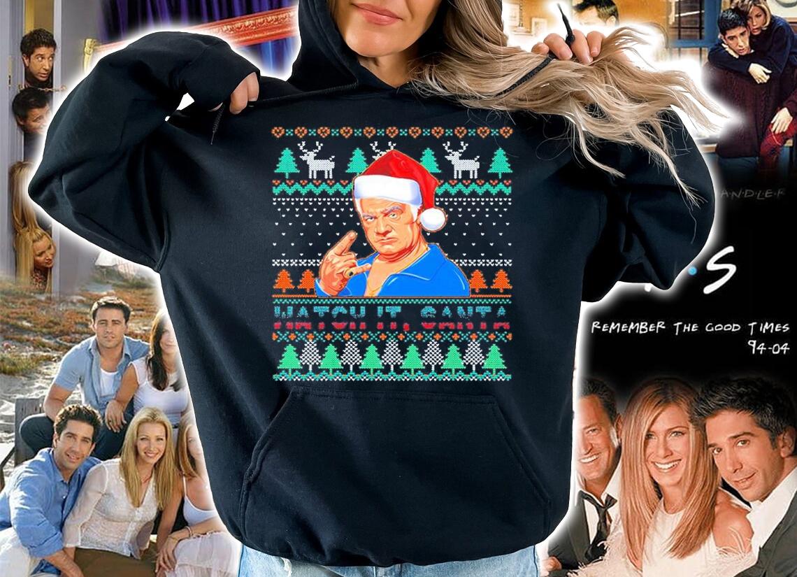 Sopranos Christmas Tree Watch It Santa Ugly Christmas Shirt hoodie