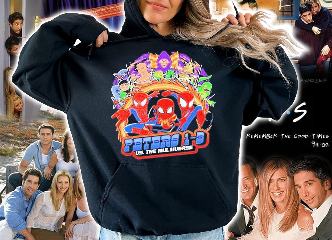 Spidey Pilgrim Peters 1 3 Us The Multiverse Spider-Man Fan T-Shirt hoodie