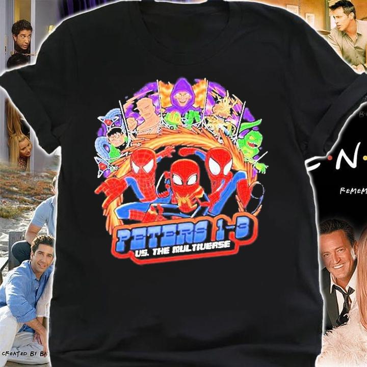 Spidey Pilgrim Peters 1 3 Us The Multiverse Spider-Man Fan T-Shirt shirt